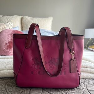 Coach Tote 27 In Colorblock With Horse And Carriage